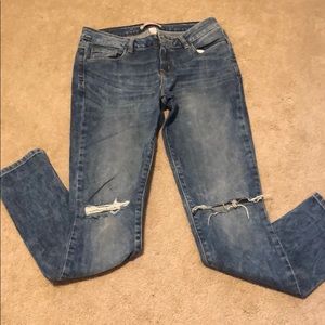 Washed look jeans